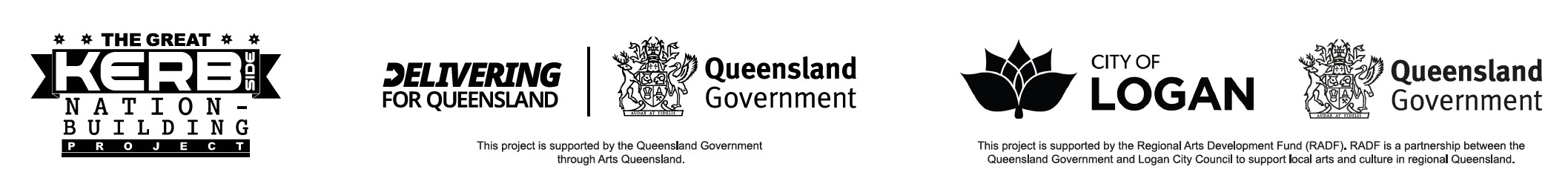 Kerbside Nation exhibition logos