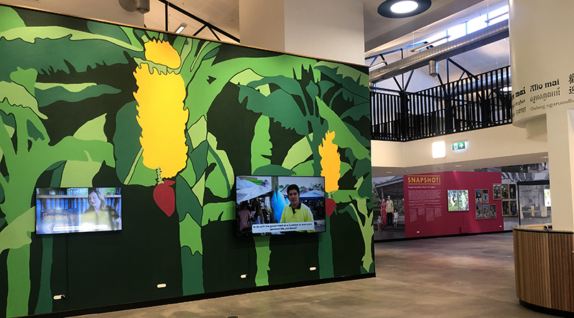 view of the inside of the living museum of Logan