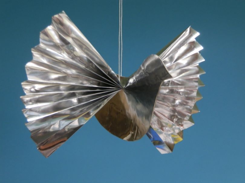 Silver dove decoration