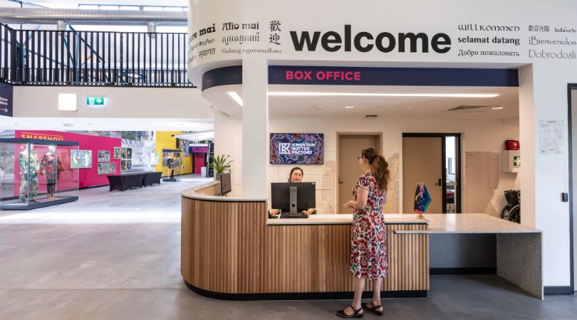 The Box Office in the Kingston Butter Factory building.